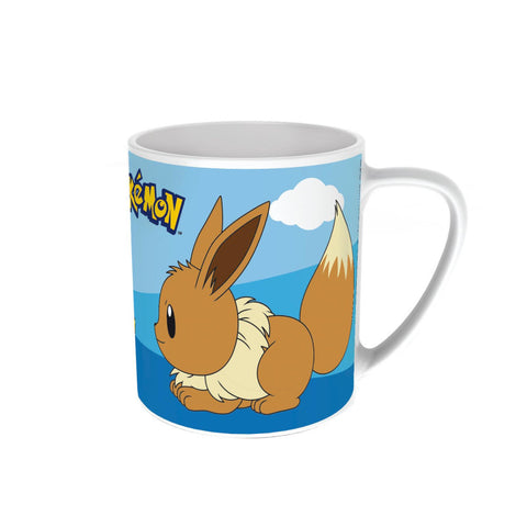 Pikachu & Evoli Tasse - 325 ml - Mikrowellen- und spülmaschinengeeignet für Pokémon-Fans