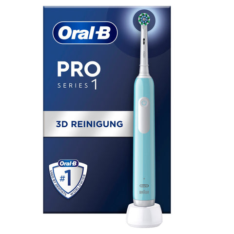 Oral-B Pro Series 1 Elektrische Zahnbürste Caribbean Blue - Sanfte Reinigung, 3 Putzprogramme