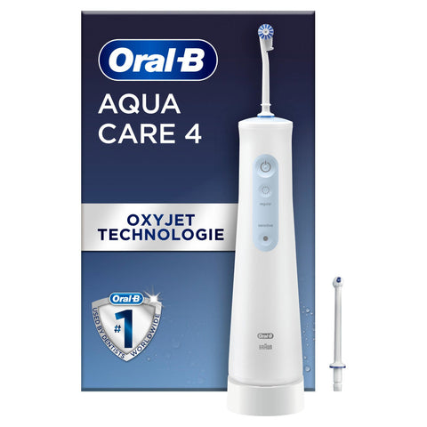 Oral-B Munddusche AquaCare 4 - Sanfte Reinigung, kabellos, für empfindliche Zähne