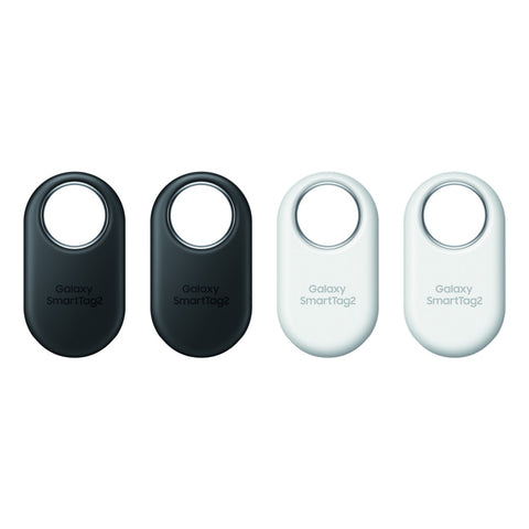 SAMSUNG Bluetooth Tracker - SmartTag2 4er Pack Bundle (2x Black, 2x White) - Verlorene Gegenstände schnell finden