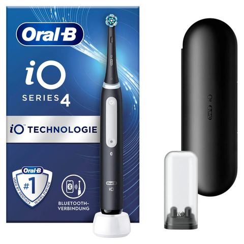 Oral-B Zahnbürste iO Series 4 mit Reiseetui Matt Black - Revolutionäre iO-Technologie