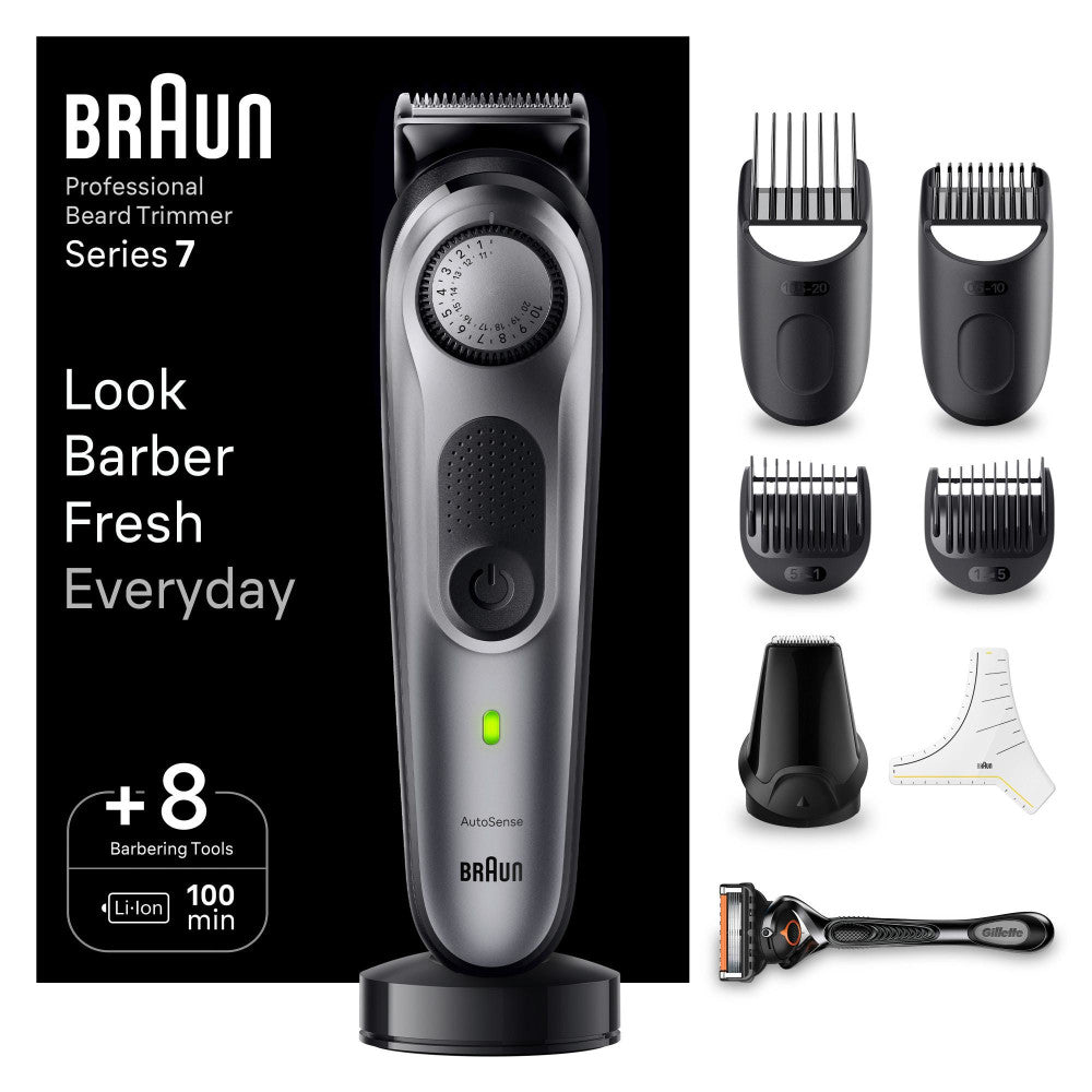 BRAUN Barttrimmer BT7420 - Barber Tools für präzises Trimmen