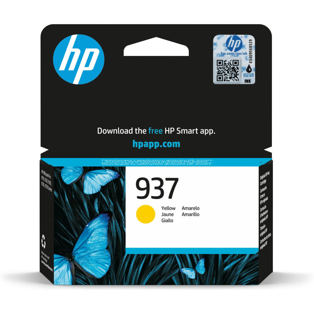 HP 937 Gelb Original Druckerpatrone - Beeindruckende Qualität für bis zu 800 Seiten