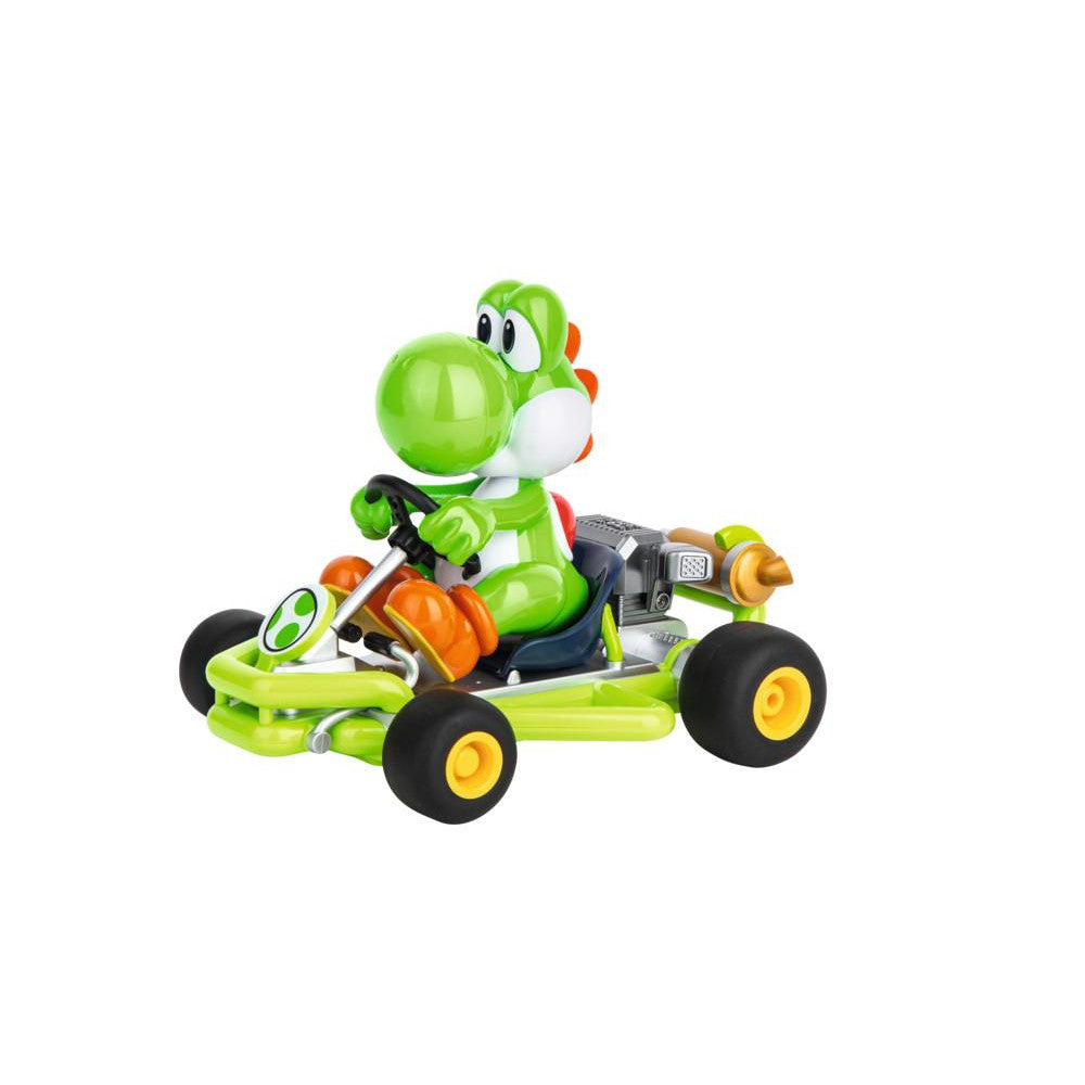 Carrera RC Mario Kart Pipe Kart, Yoshi - 2,4 GHz Ferngesteuertes Auto mit authentischem Design