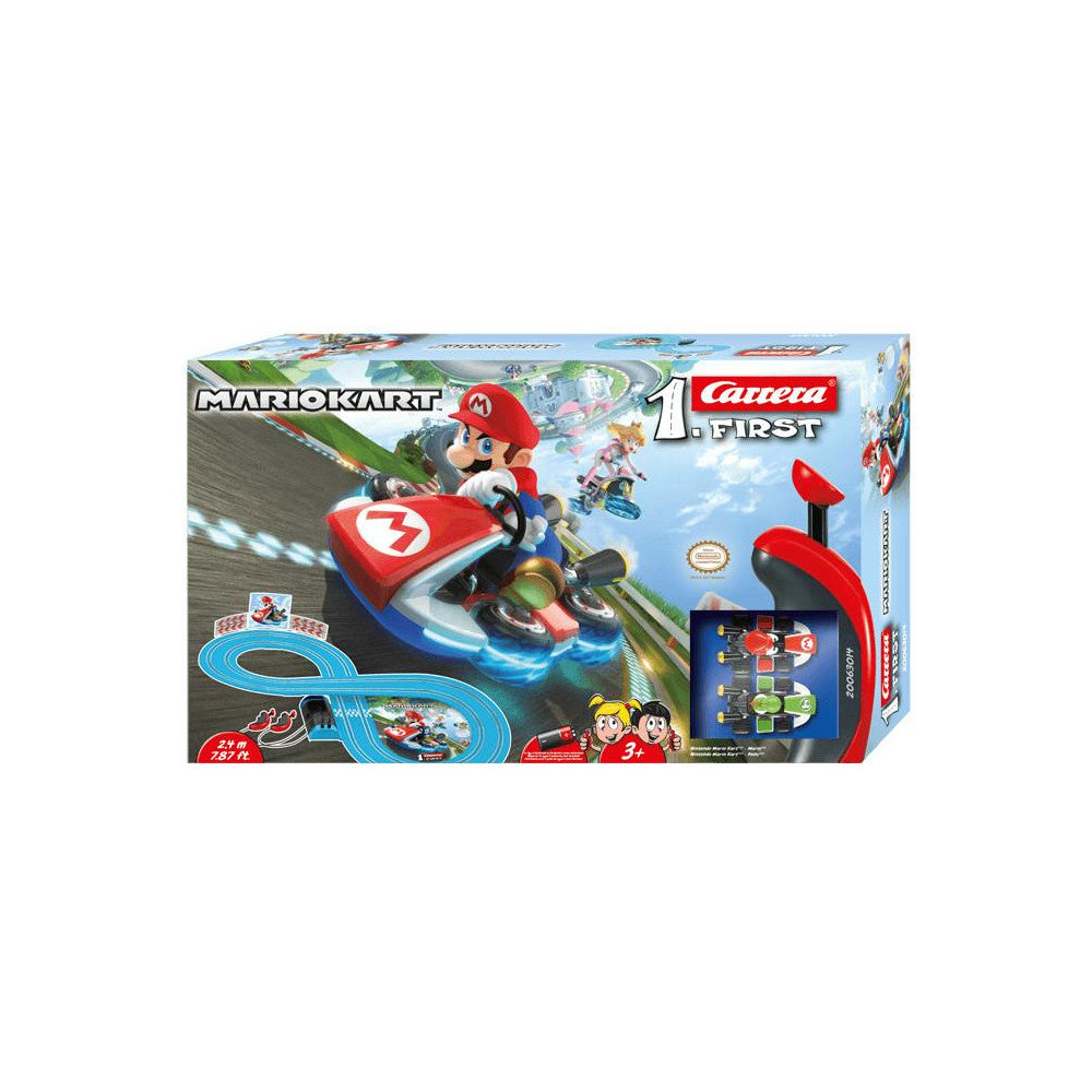 Carrera First Mario Kart Rennbahn - Mario vs. Yoshi - Offizielle Mario Kart Lizenz, 2,4m Strecke