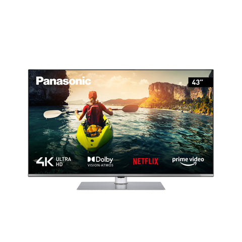 Panasonic TX-43MXX689 silver LED TV mit 43 Zoll 4K Ultra HD HLG und Smart TV