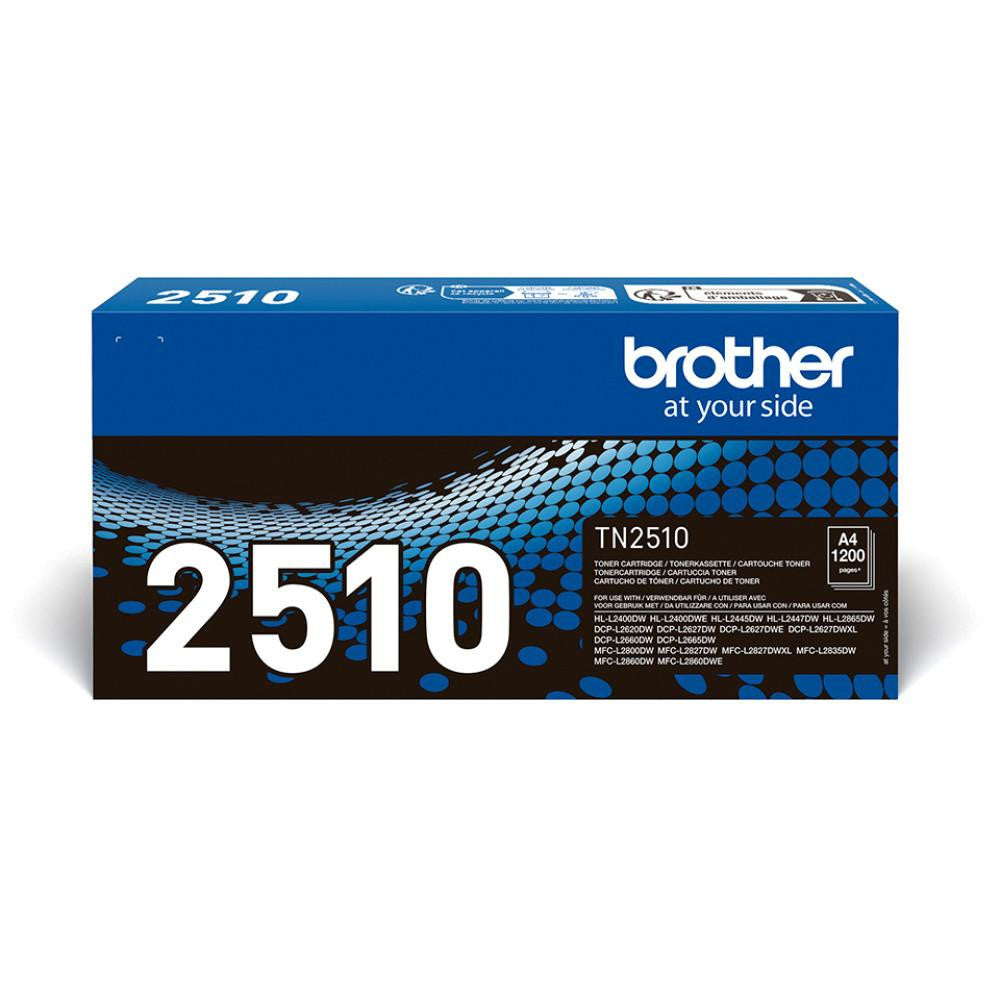 Brother TN-2510 Toner, Schwarz - Originalqualität für scharfe Druckergebnisse