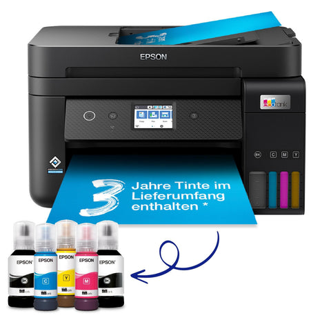 Epson EcoTank ET-4850: A4-Multifunktions-Wi-Fi-Tintentankdrucker mit bis zu 3 Jahren Tinte