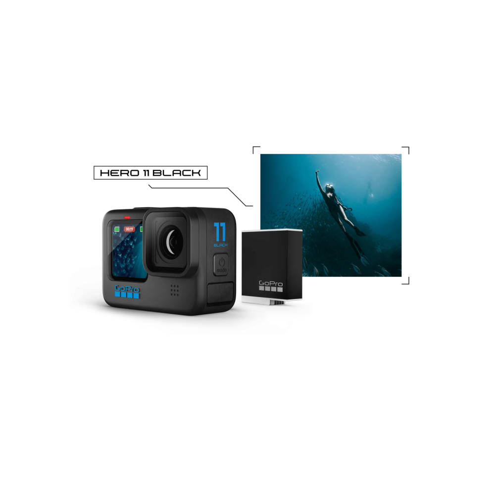 GoPro HERO11 Black Action Kamera - 5,3K60 Videos, 27-MP-Fotos, HyperSmooth 5.0