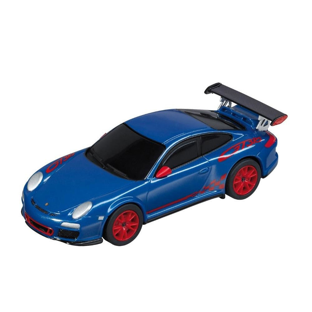 Modellauto Carrera Porsche GT3 RS, blau mit Sound - Maßstab 1:43