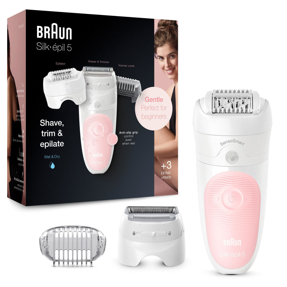 BRAUN Silk-epil 5-620 SensoSmart Epilierer – MicroGrip & SensoSmart Technologie