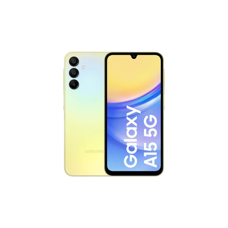 Samsung Galaxy A15 5G 128GB Yellow Smartphone – Brillantes FHD+ Display, Triple-Kamera & leistungsstarker Akku