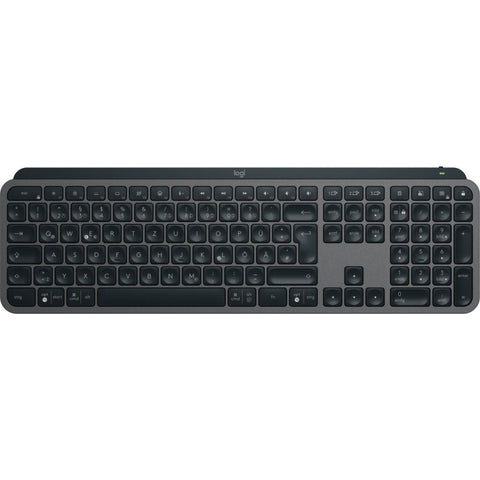 Logitech MX Keys S Tastatur, RF Wireless + Bluetooth, DE-Layout, Aluminium, Graphite