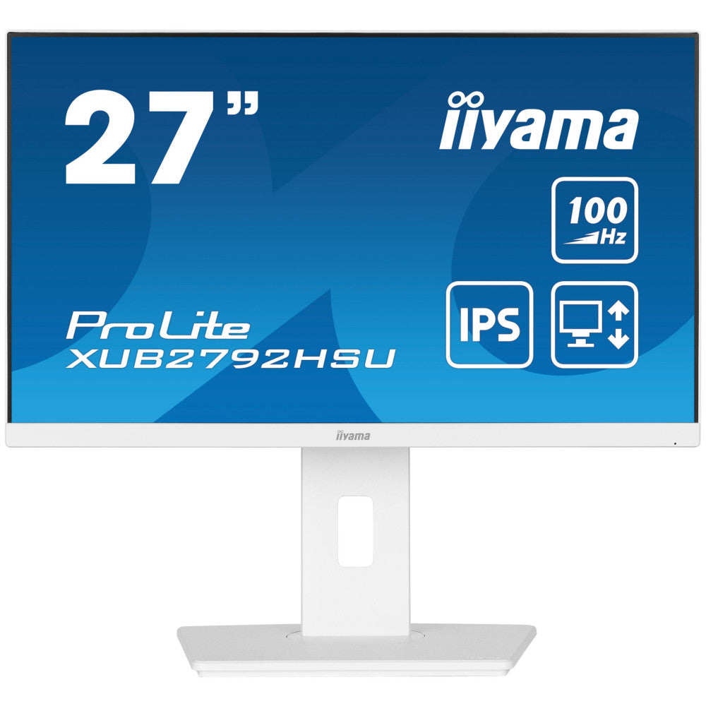 iiyama ProLite XUB2792HSU-W6 - 27 Zoll Monitor Weiß, Full HD, IPS, 100 Hz, 0,4 ms