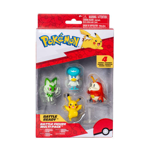 Pokémon Battle Figure Multipack 4 Pack | Spielfiguren-Set for Pokémon Fans