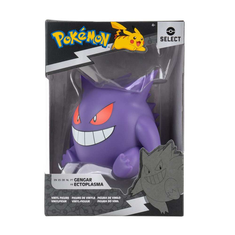 Pokémon Gengar Vinyl Figur 10 cm - Detailgetreu gefertigte Spielfigur aus hochwertigem Vinyl