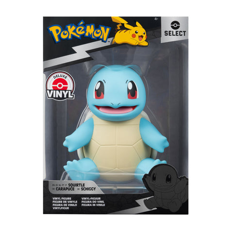 Pokémon Schiggy Deluxe Vinyl Figur Select | Wassertype Spielfigur 10 cm - Hochwertiges Vinyl - Detailgetreu - Perfekt für Sammler