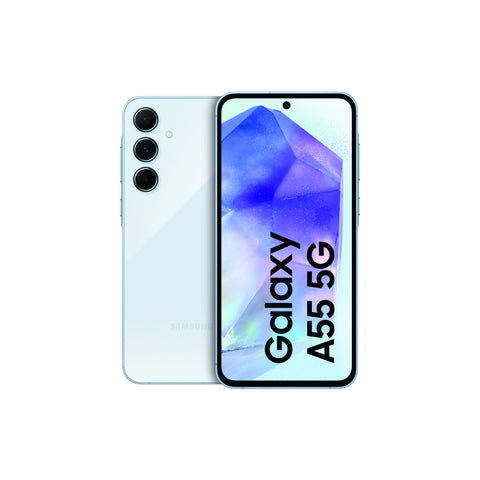 Samsung Galaxy A55 5G 128GB Awesome Iceblue Smartphone – 6,6 Zoll Super AMOLED, 50MP Triple-Kamera, 8GB RAM, 5G