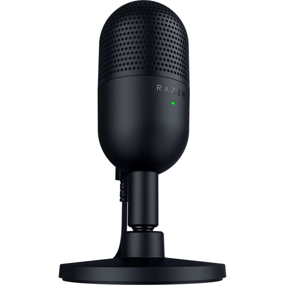 RAZER Seiren V3 Mini Schwarz Tischmikrofon - 14-mm-Kondensator, Superniere, Tap-to-Mute-Sensor - USB Type A auf Type C