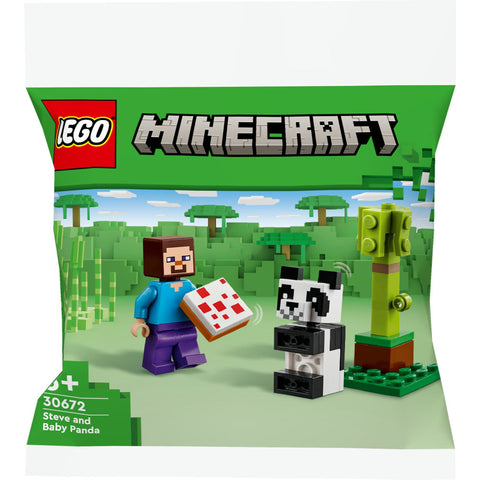 LEGO Minecraft Set: Steve mit Baby-Panda - Fantastisches Spielzeug für Minecraft-Fans