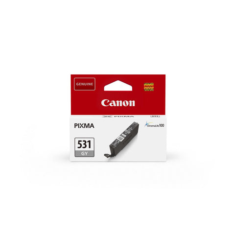 CANON CLI-531 GY Druckerpatrone in Grau für PIXMA TS8750/TS8751 - Hochwertige Tinte für Fotos und Texte