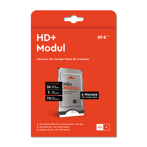 HD PLUS CI+ Modul mit HD+ Karte inkl. 6 Monate Sender-Paket