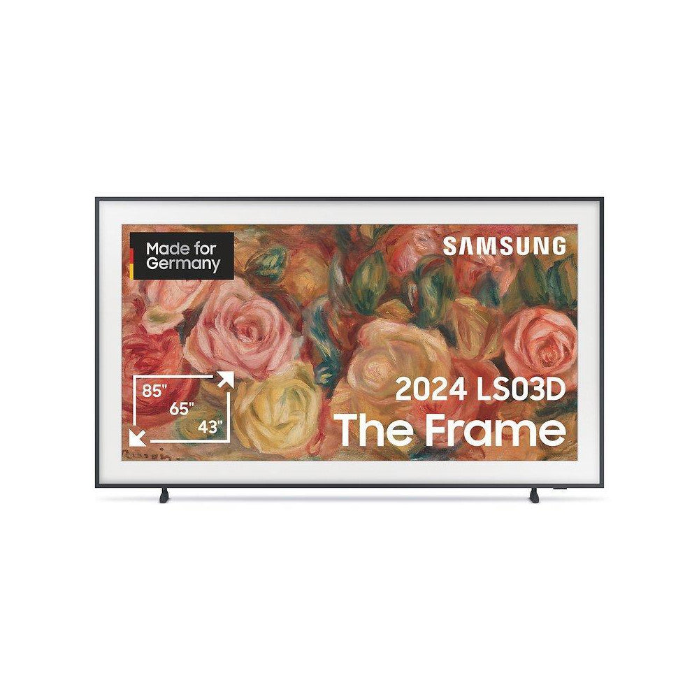 Samsung GQ65LS03DAUXZG The Frame (2024) QLED TV – 65 Zoll 4K Ultra HD Smart TV mit AI Upscaling, HDR, Sprachsteuerung & Triple Tuner