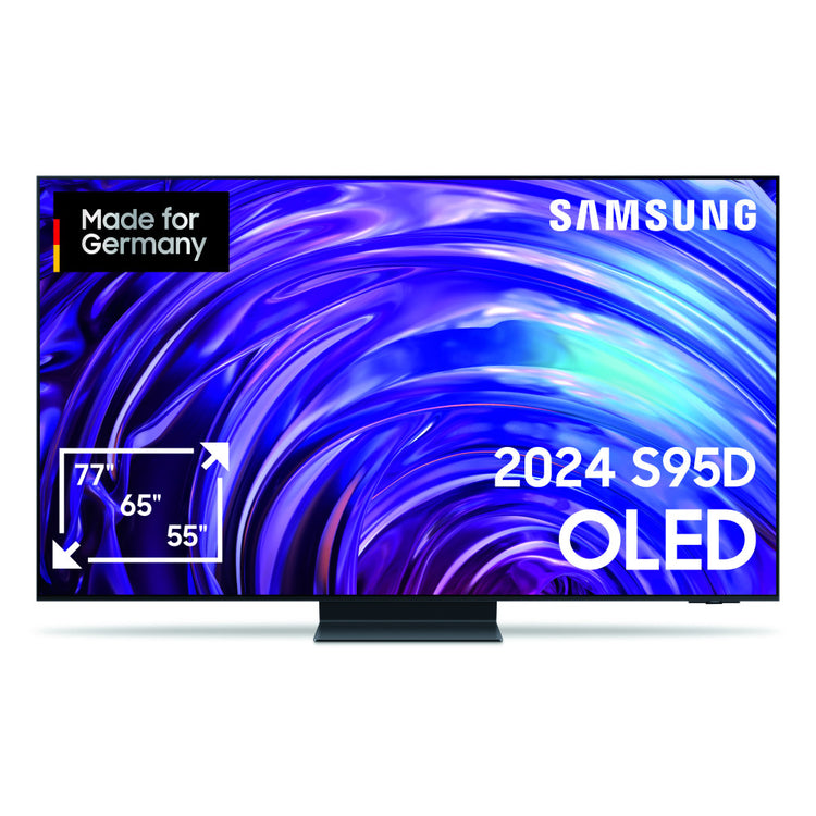 Samsung GQ55S95DATXZG AI OLED TV 55 Zoll Smart TV 4K Ultra HD mit AI Upscaling, Neural Quantum Prozessor 4K, HDR 10+ - WLAN, Bluetooth, 4x HDMI, 3x USB - Vesa 300 x 200 mm