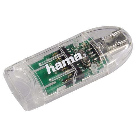 HAMA USB-2.0-Kartenleser 8in1 für SD/microSD - Transparent (00091092)