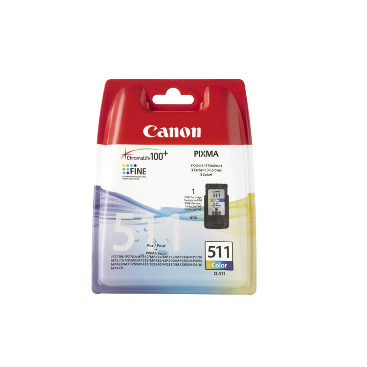 Canon Druckerpatrone CL-511 color – Original Tintenpatrone mit 9 ml Inhalt