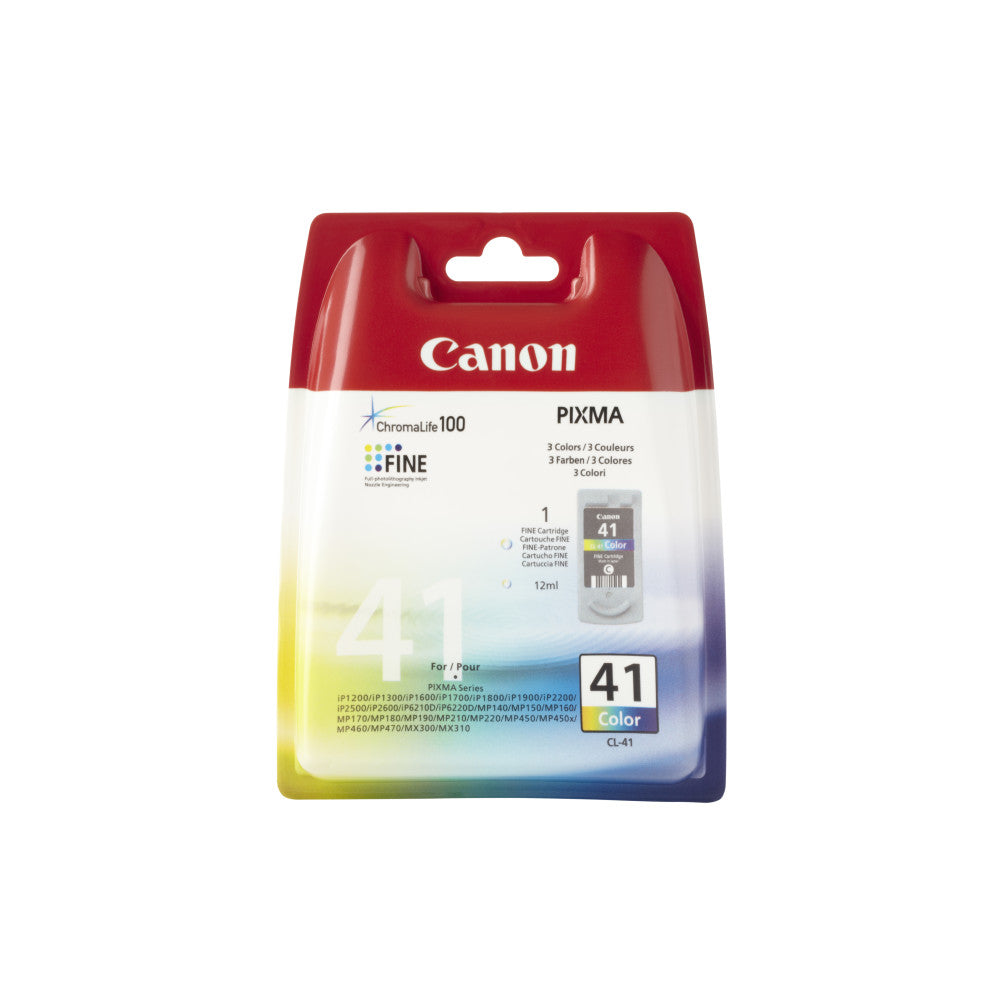 Canon Druckerpatrone CL-41 color - Original Tintenpatrone - 12ml - lebendige Farben - einfache Installation - zuverlässige Qualität