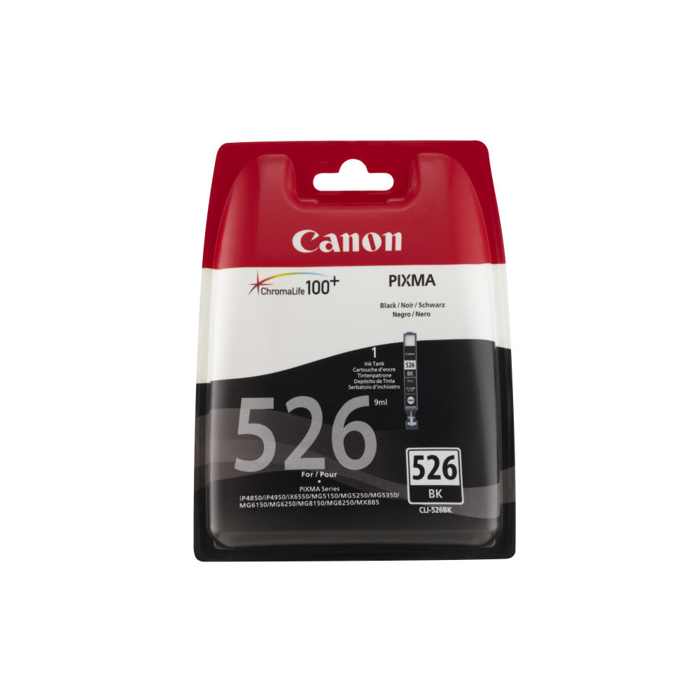 CANON CLI-526BK Druckerpatrone Schwarz - Original Tintenpatrone | 9 ml | 2945 Seiten