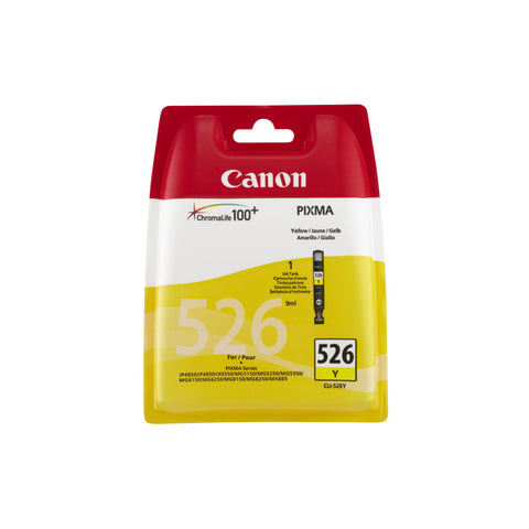 CANON Druckerpatrone CLI-526Y gelb - Original Tintenpatrone, 9 ml, bis zu 525 Seiten, hohe Qualität & Kompatibilität