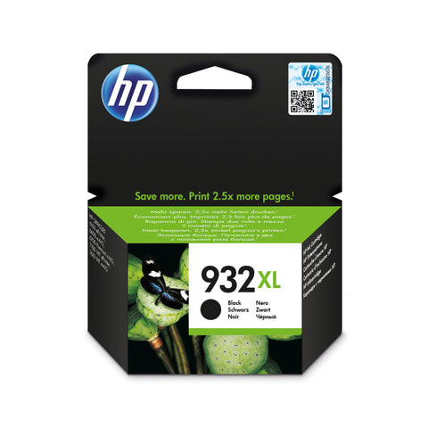 Original HP 932XL Schwarz Druckerpatrone - 22,5 ml - Bis zu 1000 Seiten - Professionelle Druckergebnisse - Ideal für Zuhause & Büro