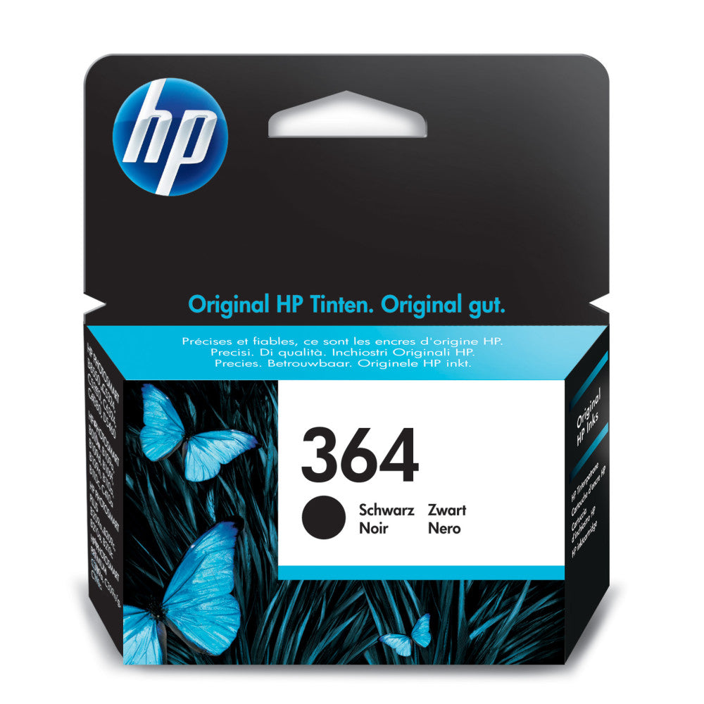 HP 364 Schwarz Druckerpatrone - Originaltinte, 6 ml, bis zu 250 Seiten - Hochwertige Druckergebnisse