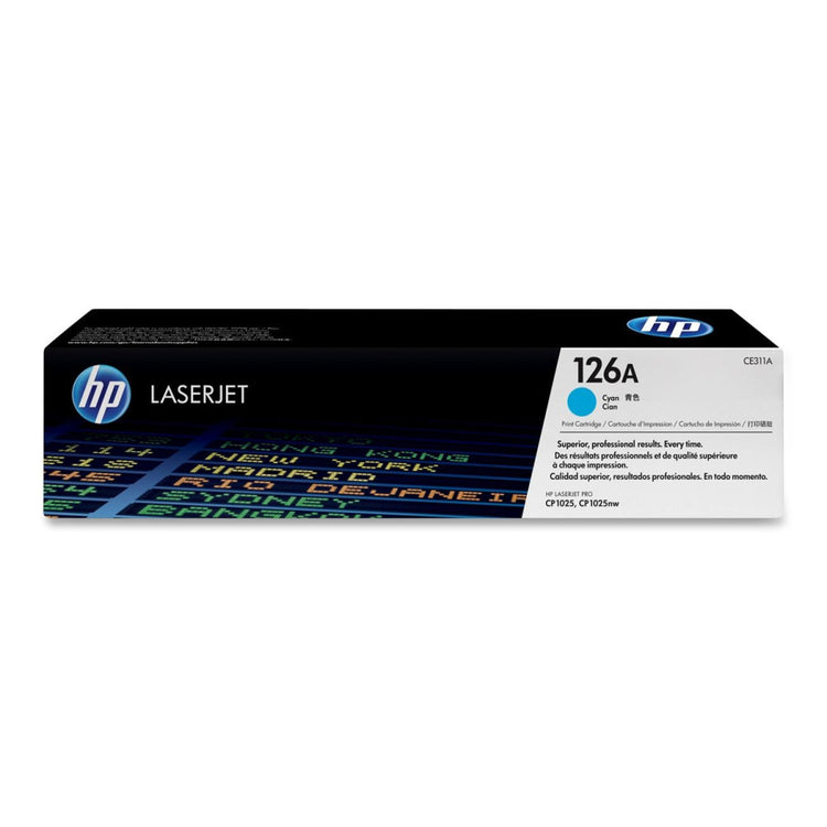 HP 126A cyan Toner - Original Tonerkartusche für brillante Cyan-Druckergebnisse