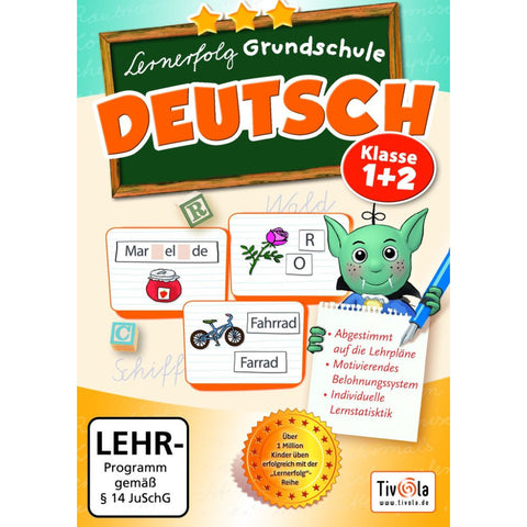 Lernerfolg Grundschule Deutsch 1+2 Klasse - Rechtschreibtrainer mit Bonusspielen