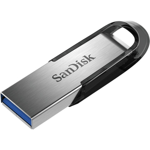 SanDisk Cruzer Ultra Flair 128GB USB-Stick in Schwarz/Silber - Hohe Übertragungsgeschwindigkeit, 128GB Speicher