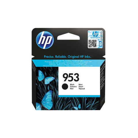 HP 953 Schwarz Druckerpatrone - Original Tintenpatrone, 23,5 ml, Schwarz, Druckleistung ca. 1000 Seiten