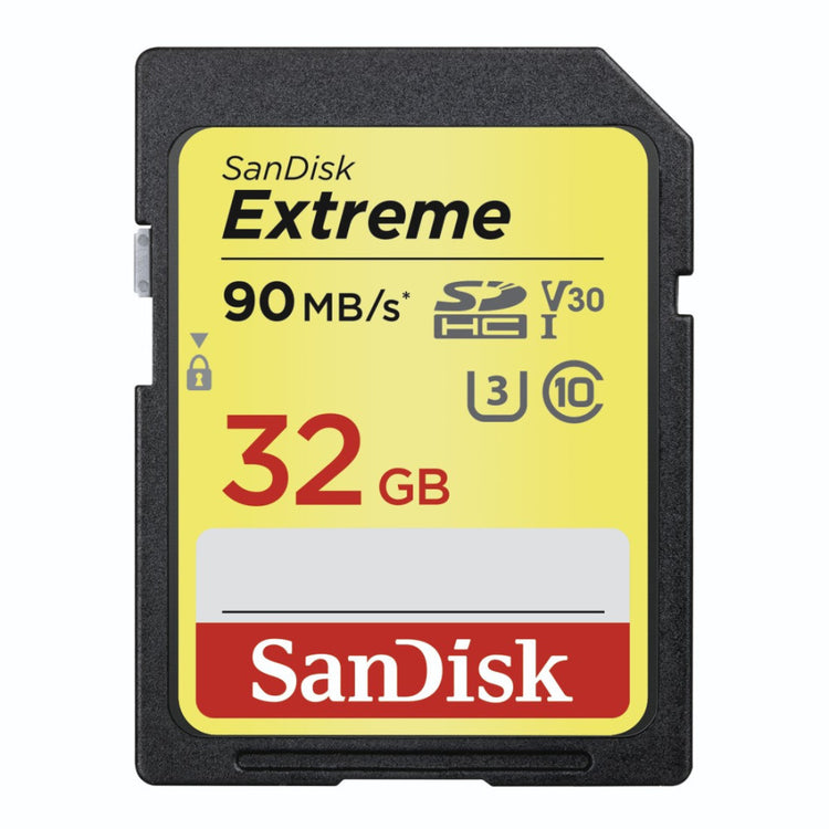 SanDisk Extreme SDHC 32GB (173355) - UHS Class 3, V30, Class 10