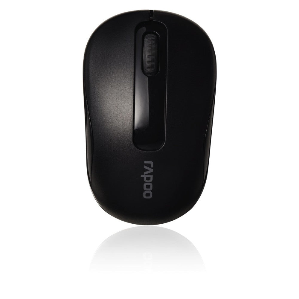 Rapoo Optische Kabellose Maus M10+ Schwarz (00180244) - Zuverlässige 2,4-GHz Wireless-Maus