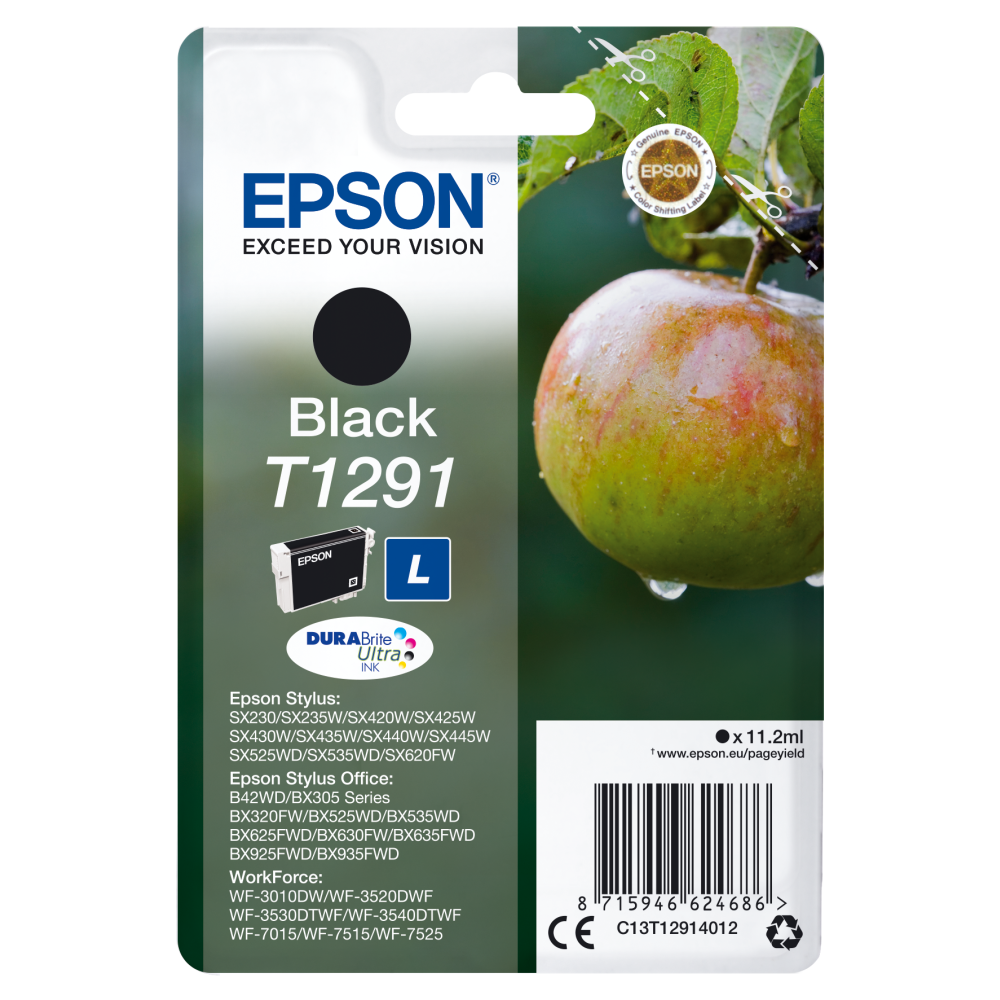 Epson Druckerpatrone C13TT12914012 Apfel schwarz