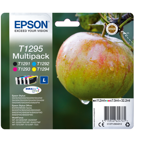 Epson C13T1295 L Apfel MultiPack Druckerpatrone - Original Tinte für Epson Drucker