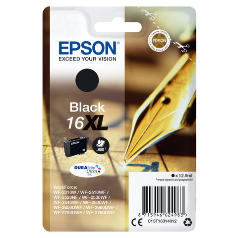 Epson Druckerpatrone C13T16314012 16XL Füller schwarz