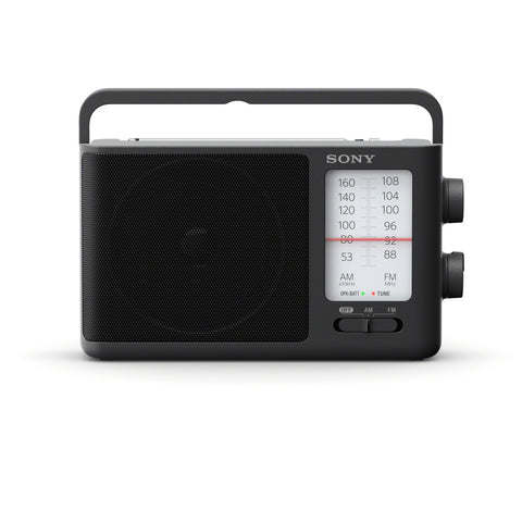 Sony ICF506 Schwarz Mobiles Radio - Satter Klang, einfache Bedienung & maximale Flexibilität