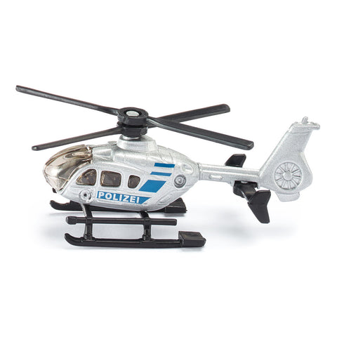 SIKU Polizei-Hubschrauber 0807 - Detailgetreues Modellauto auf Blisterkarte