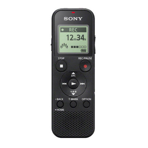 SONY Diktiergerät ICD-PX 370 schwarz - Professionelles Aufnahmegerät mit Intelligent Noise Cut