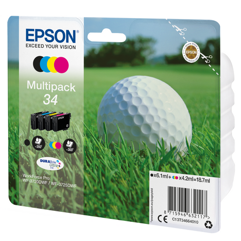 Epson Druckerpatrone C13T34664010 Golfball MultiPack