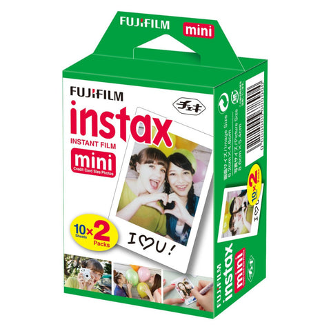 Fujifilm Instax Mini Standard Twin Pack (10x2) - Sofortbildkamera-Filme, 20 Stück, 46x62 mm Abbildungsgröße