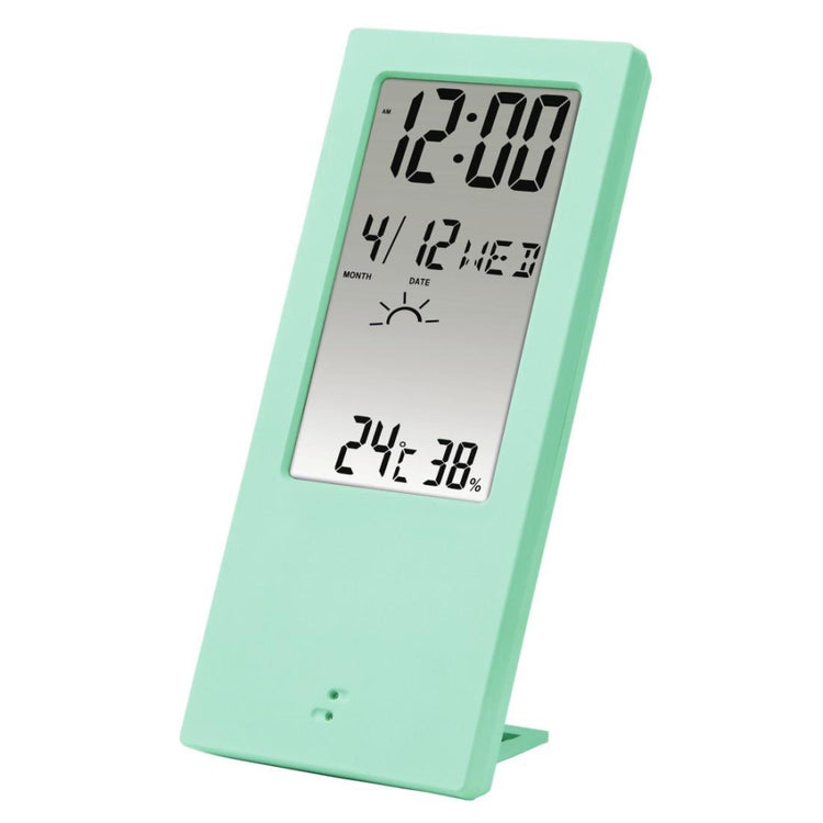 HAMA TH-140 Thermo-/Hygrometer mit Wetterindikator in peppermint - Praktisches Gerät für Temperatur, Luftfeuchtigkeit und Wettertrends